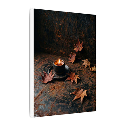 Autumn Rust Patina Shadow Zen Canvas Art | Sophisticated Decor