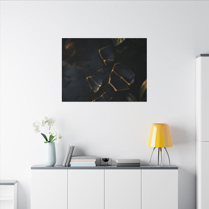 Summer Broken Pottery Moody Minimal Canvas Art | Atmospheric Decor
