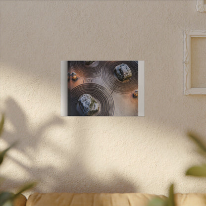 Candlelight Rock Garden Canvas Art - Japandi Ma