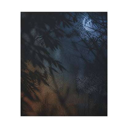 Kanso Shadow Play Canvas Art - Dark Japandi Shadow Zen