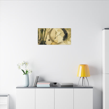 Ink Brushstroke Sumi E Canvas Art | Calm Zen Art