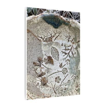 Ceramic Bowl Winter Canvas Art | Japandi Earthy Design