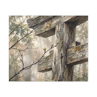Torii Gate Spring Canvas Art | Japandi Neutral Design