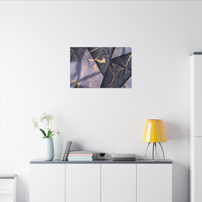 Seijaku Paper Fold Canvas Art - Kintsugi Gold Vein