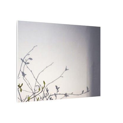 Japandi Shadow Play in Dawn | Japanese Pattern Canvas Art