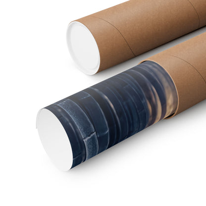 Golden Hour Bamboo Grove Wall Art Print - Zen Shibui