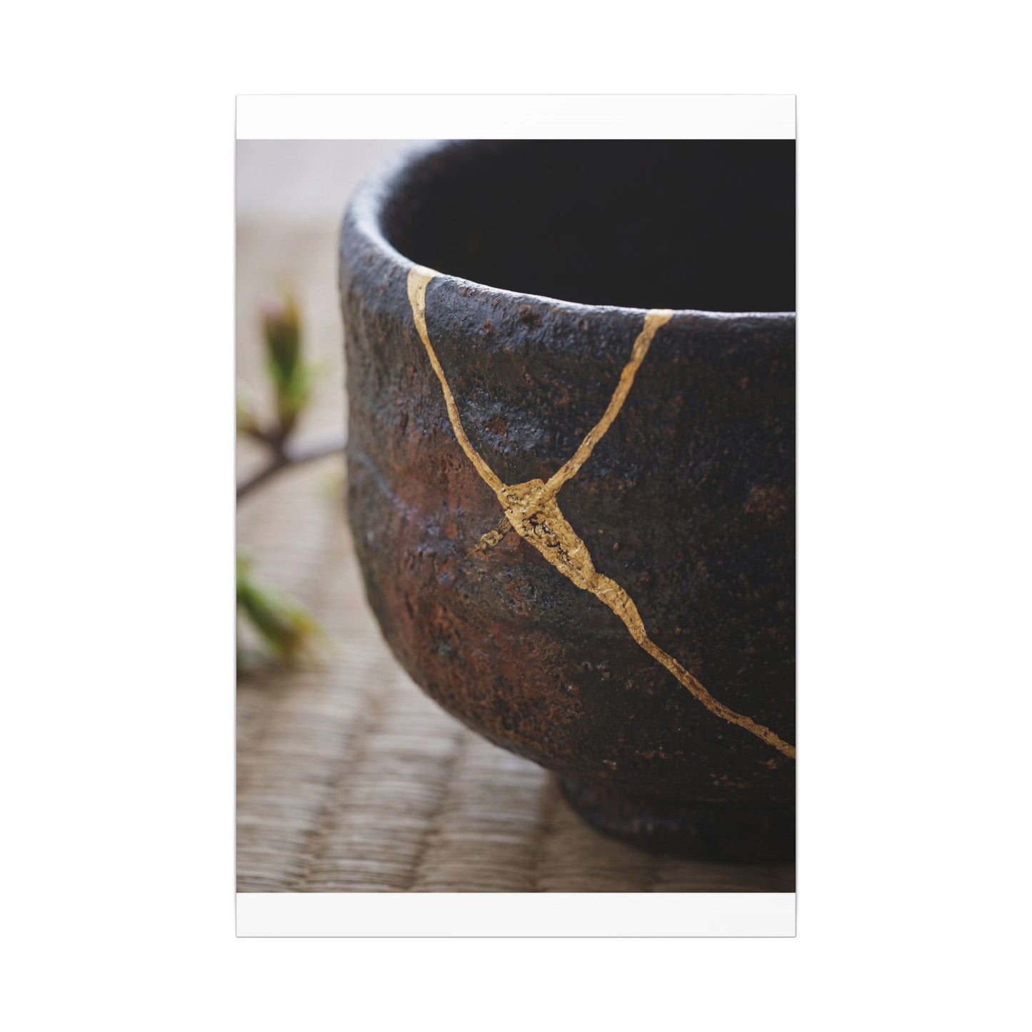 Dawn Tea Ceremony Canvas Art - Kintsugi Mono No Aware