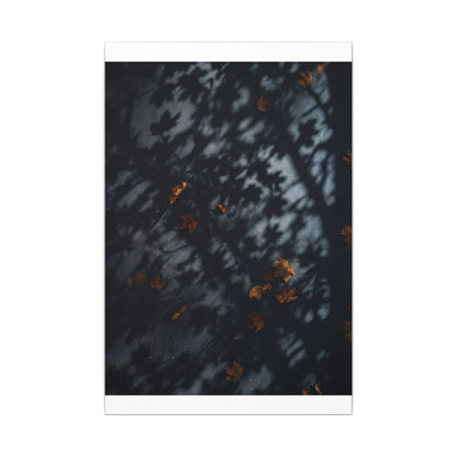 Autumn Shadow Play Shadow Zen Canvas Art | Atmospheric Decor