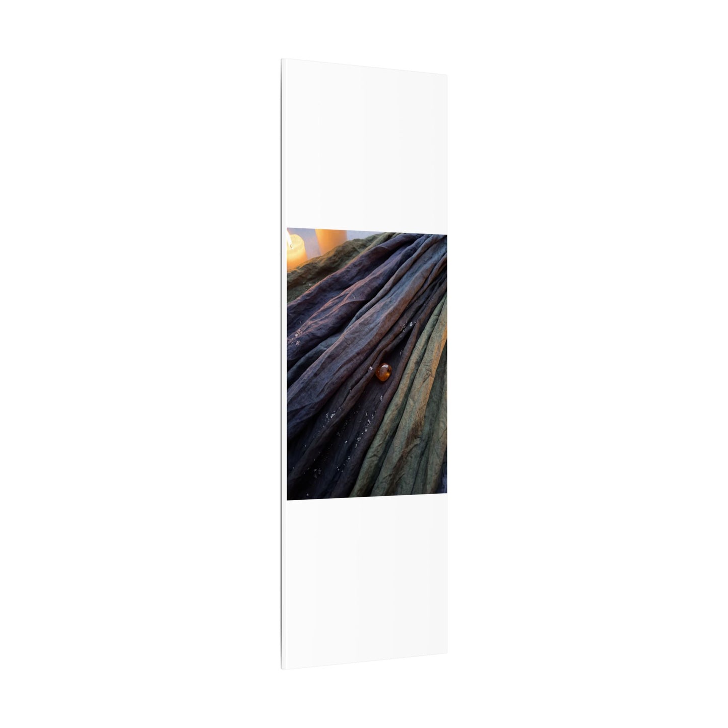 Silk Drape Shadow Zen Canvas Art | Moody Dark Japandi Art