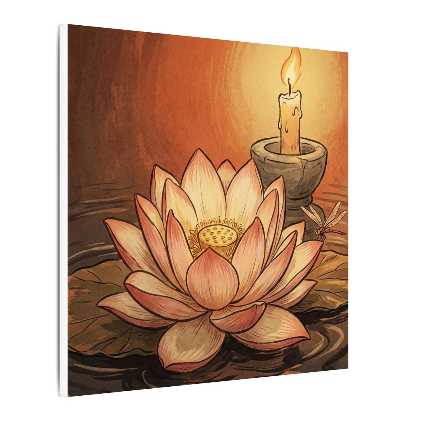 Fukinsei Dried Flowers Canvas Art - Japandi Texture
