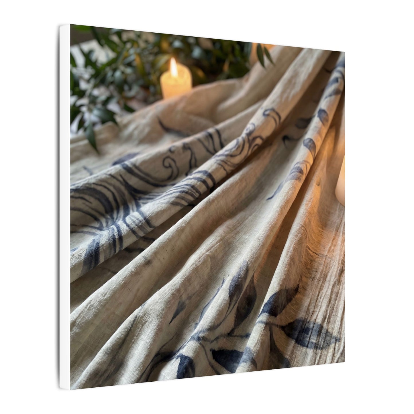 Fukinsei Silk Drape Canvas Art - Japandi Japanese Pattern