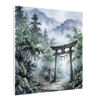 Moonlight Torii Gate Canvas Art - Zen Fukinsei