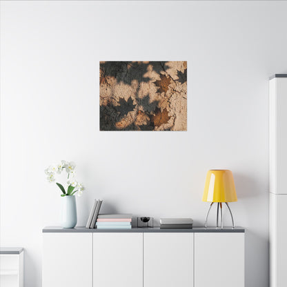 Cozy Shadow Play Canvas Art - Texture Japandi
