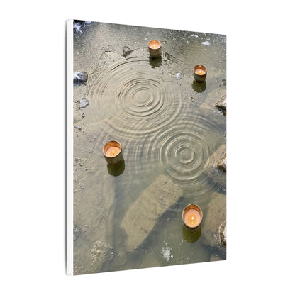 Water Ripple Canvas Art | Winter Japandi Japanese Pattern Art