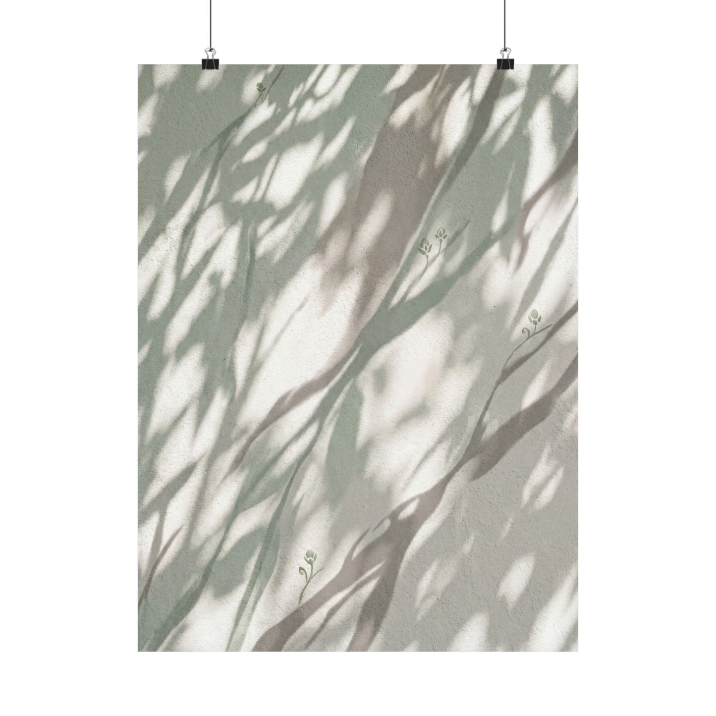 Shadow Play Spring Wall Art Print | Japandi Neutral Design Art Print