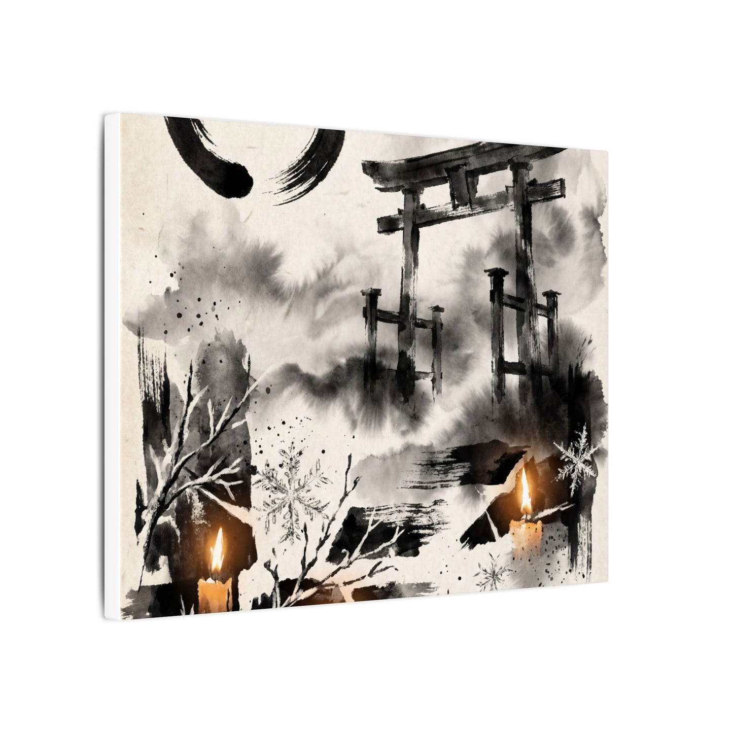 Candlelight Torii Gate Canvas Art - Zen Datsuzoku