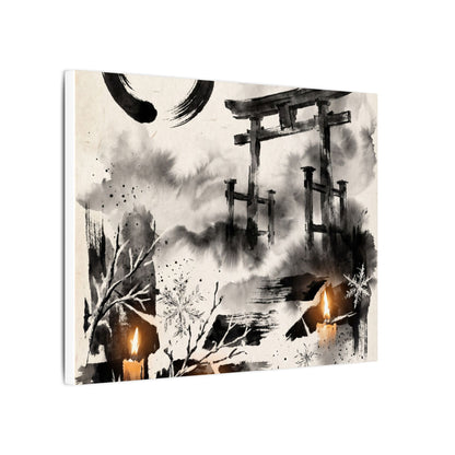 Candlelight Torii Gate Canvas Art - Zen Datsuzoku