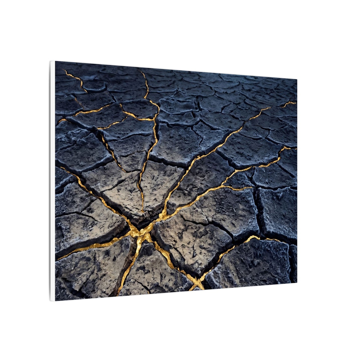 Cracked Earth Broken Beauty Canvas Art | Artful Kintsugi Art