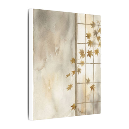 Warm Shoji Screen Canvas Art - Watercolor Japandi