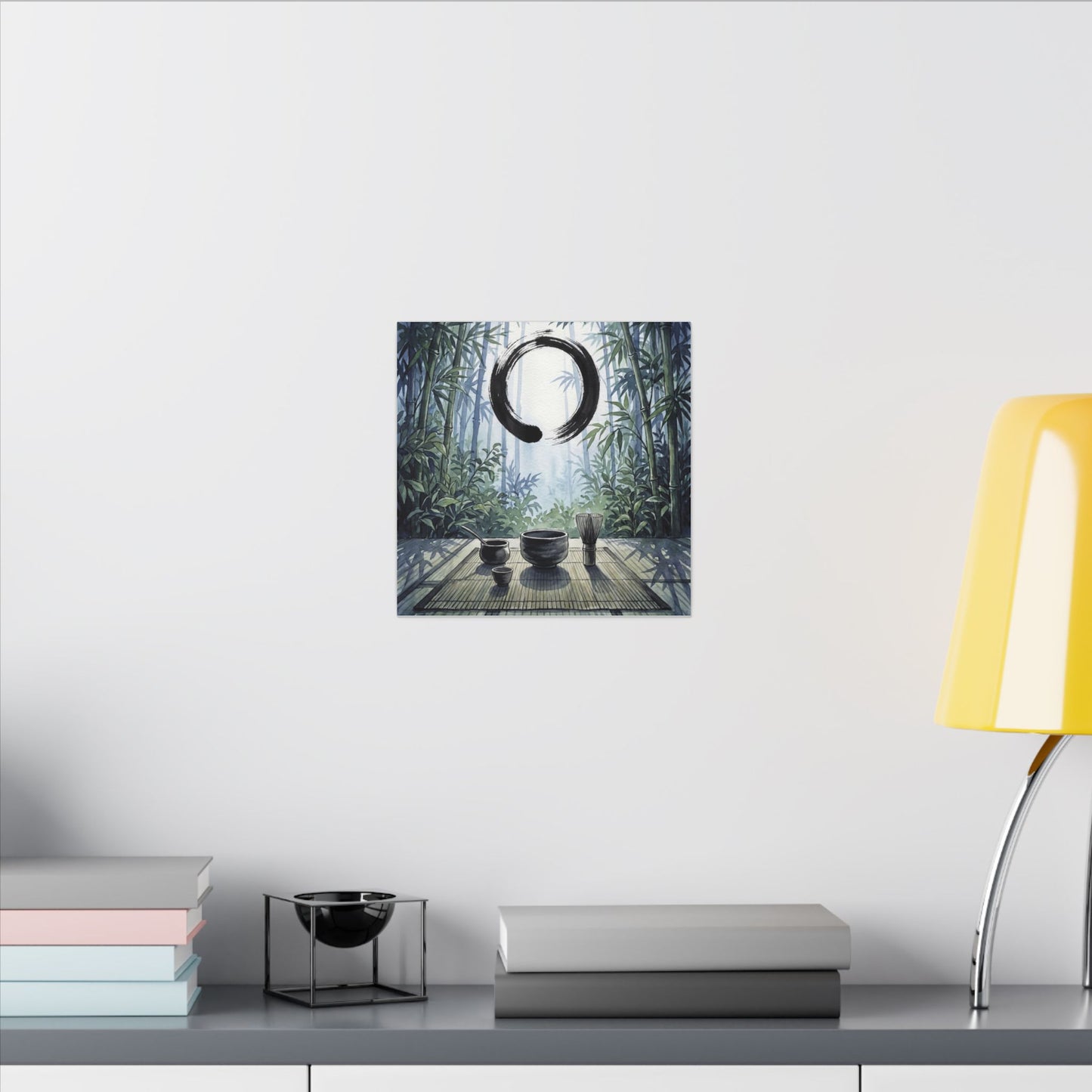 Seijaku Tea Ceremony Canvas Art - Zen Enso