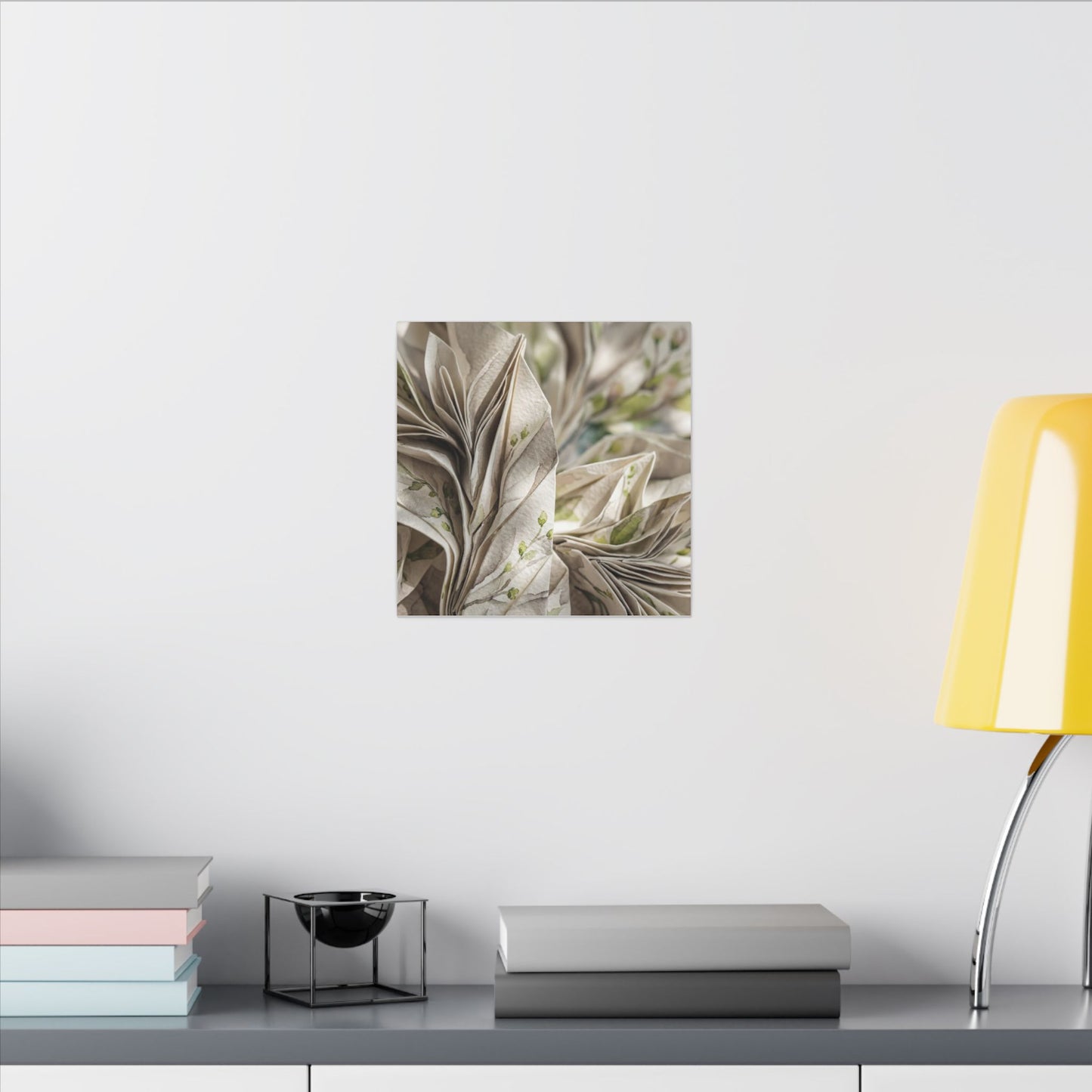 Fukinsei Paper Fold Canvas Art - Japandi Watercolor