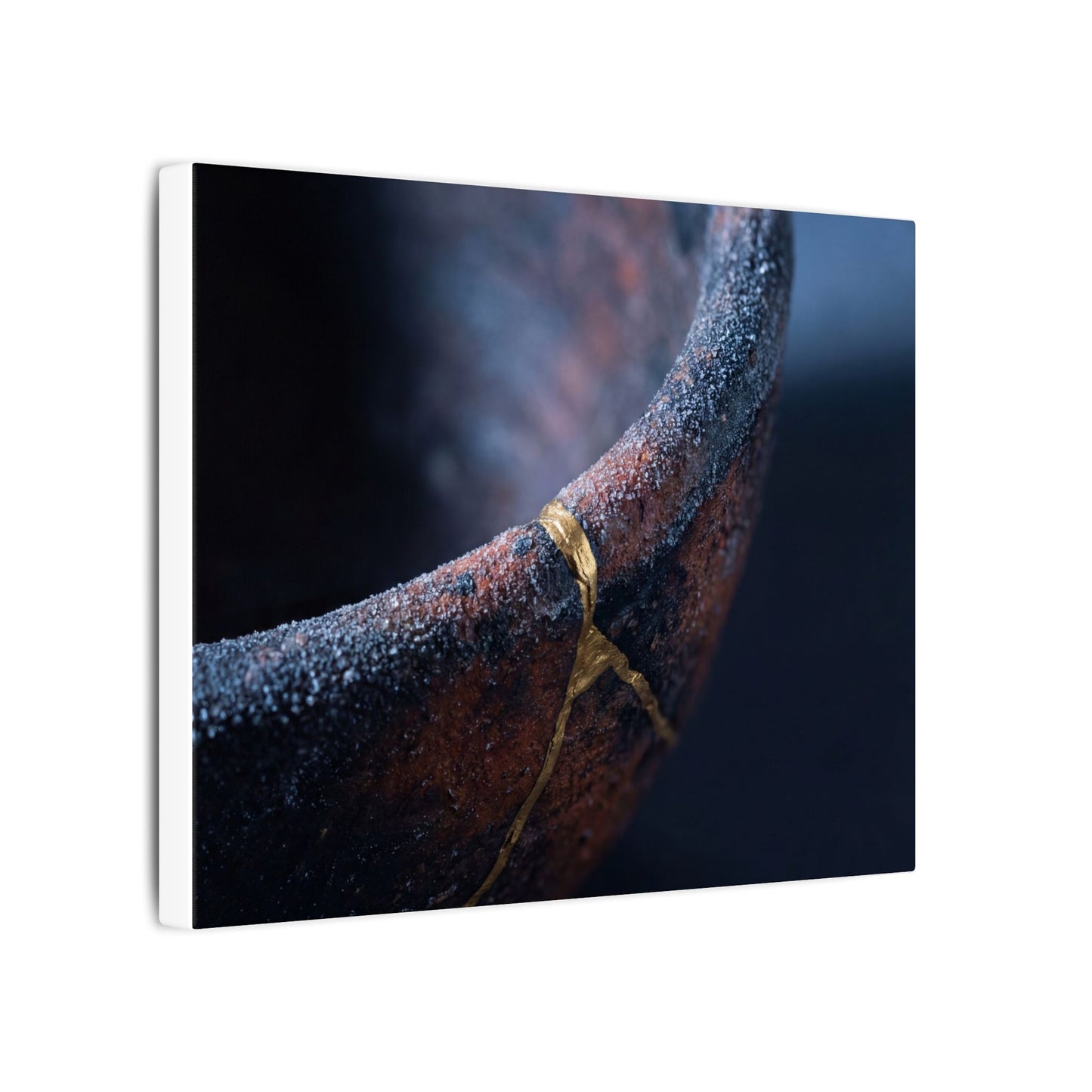 Artful Ceramic Bowl Canvas Art - Broken Beauty Kintsugi