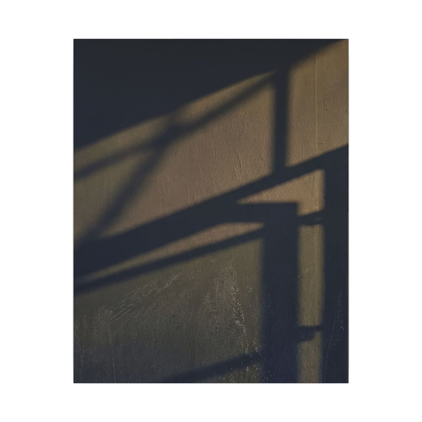 Sophisticated Shadow Play Canvas Art - Moody Minimal Dark Japandi