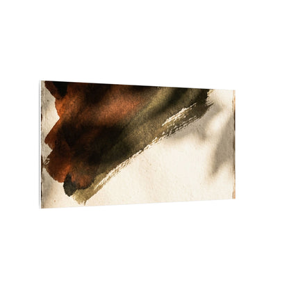 Ink Brushstroke Canvas Art | Summer Dark Japandi Moody Minimal Art