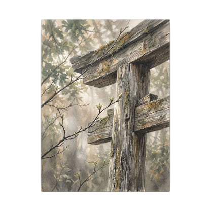 Torii Gate Spring Canvas Art | Japandi Neutral Design