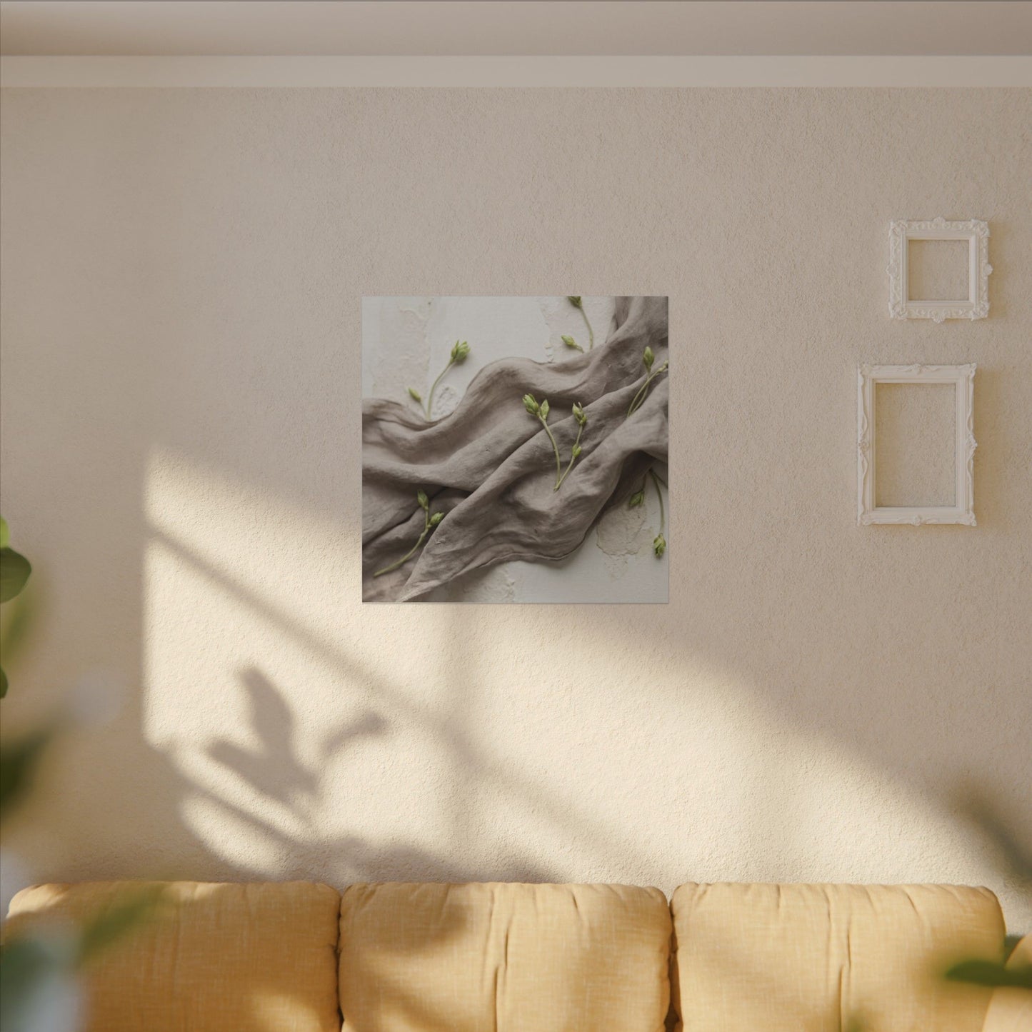 Overcast Silk Drape Canvas Art - Japandi Ma