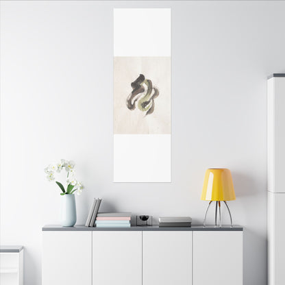 Ink Brushstroke Canvas Art | Spring Japandi Japanese Pattern Art