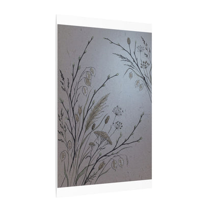 Spring Dried Flowers Japanese Pattern Canvas Art | Cozy Decor