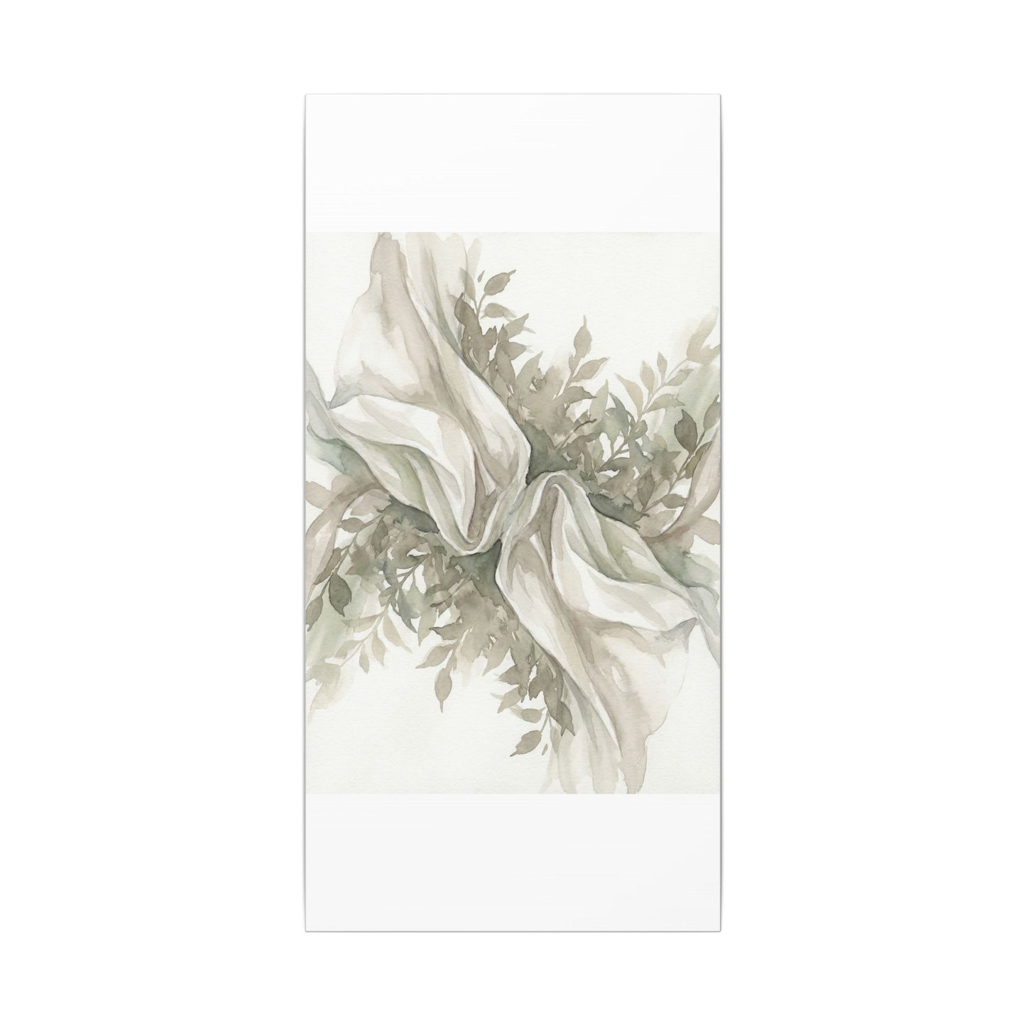 Summer Silk Drape Watercolor Canvas Art | Cozy Decor