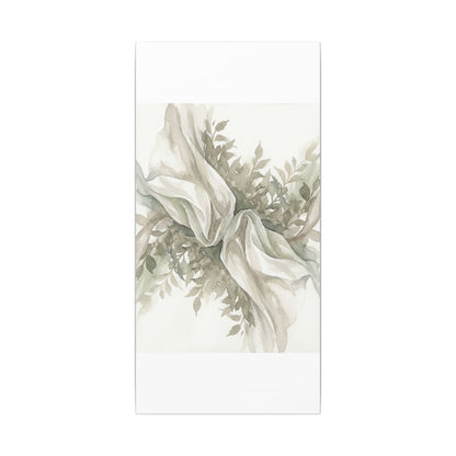 Summer Silk Drape Watercolor Canvas Art | Cozy Decor
