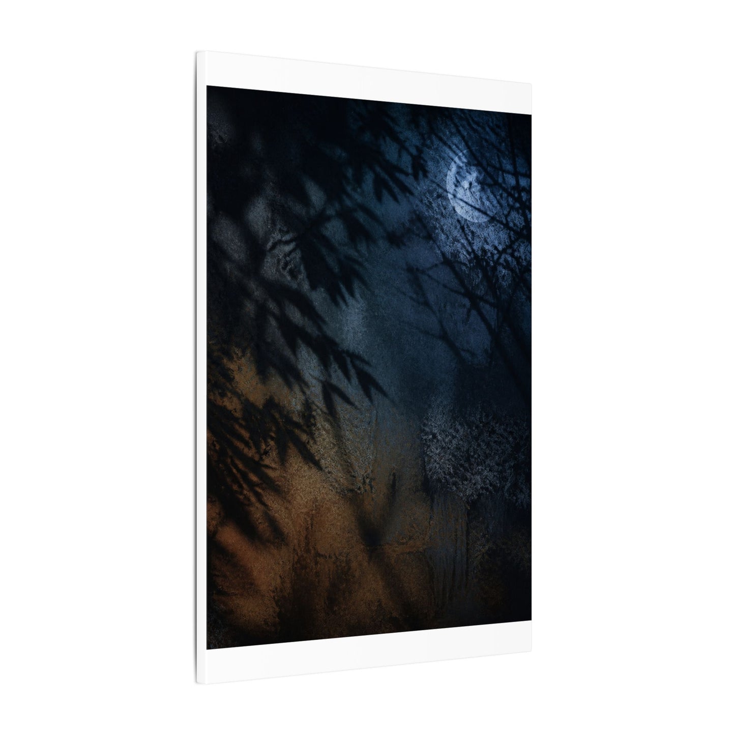 Kanso Shadow Play Canvas Art - Dark Japandi Shadow Zen