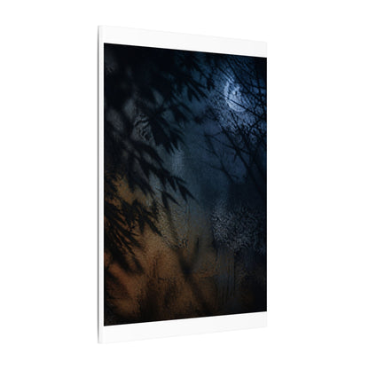Kanso Shadow Play Canvas Art - Dark Japandi Shadow Zen