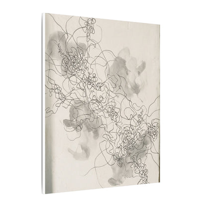 Summer Shadow Play Minimal Line Canvas Art | Earthy Decor