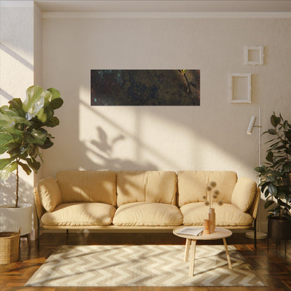 Golden Hour Rust Patina Canvas Art - Dark Japandi Ma