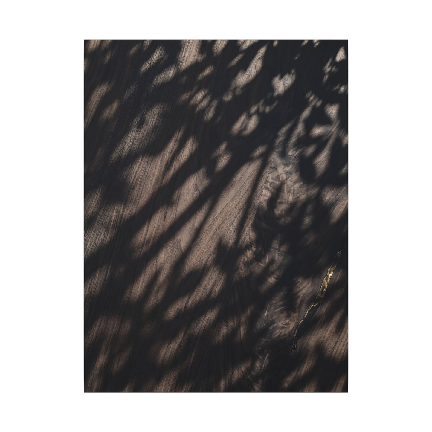 Shadow Play Summer Canvas Art | Dark Japandi Moody Design