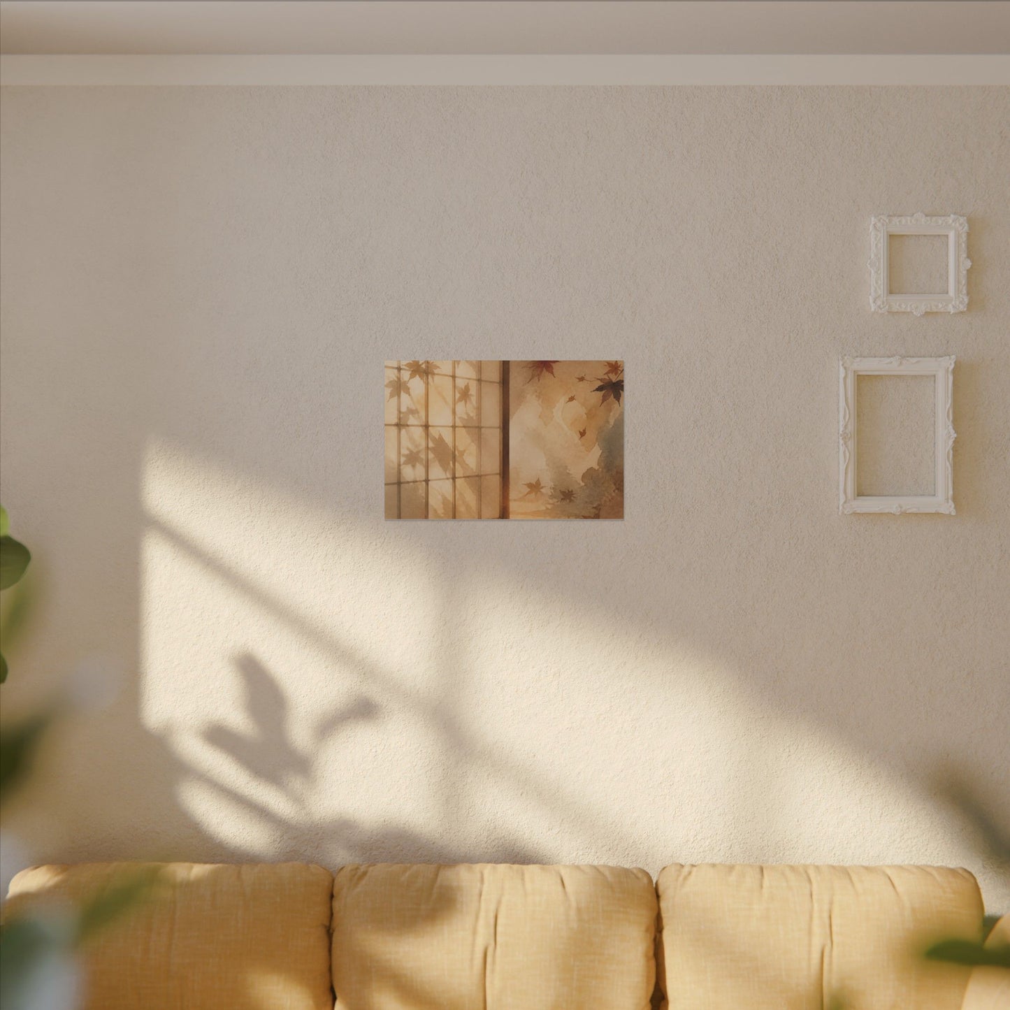 Candlelight Shoji Screen Canvas Art - Japandi Ma