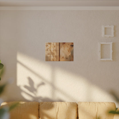 Candlelight Shoji Screen Canvas Art - Japandi Ma