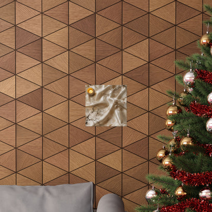 Warm Silk Drape Wall Art Print - Japanese Pattern Japandi
