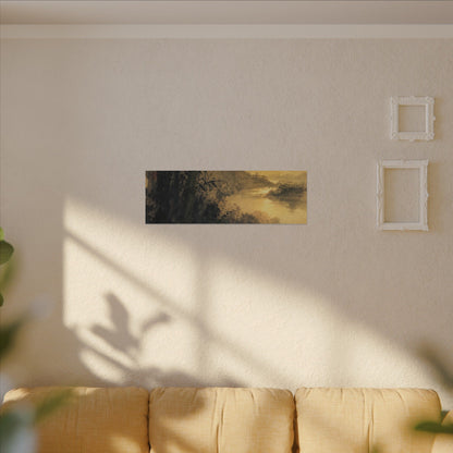 Tea Ceremony Sumi E Canvas Art | Contemplative Zen Art