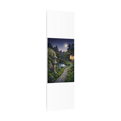 Spring Moonlit Garden Gold Vein Canvas Art | Resilient Decor