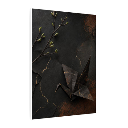 Paper Fold Canvas Art | Spring Kintsugi Broken Beauty Art