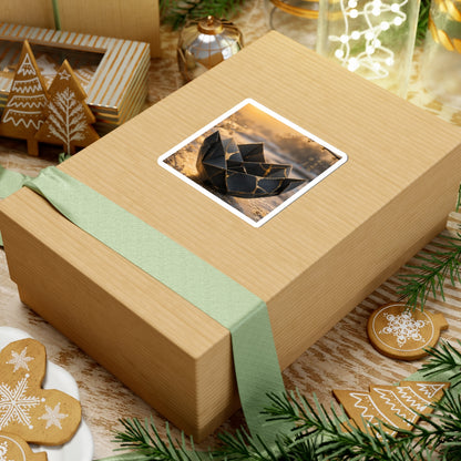 Kintsugi Paper Fold in Golden Hour | Gold Repair Sticker