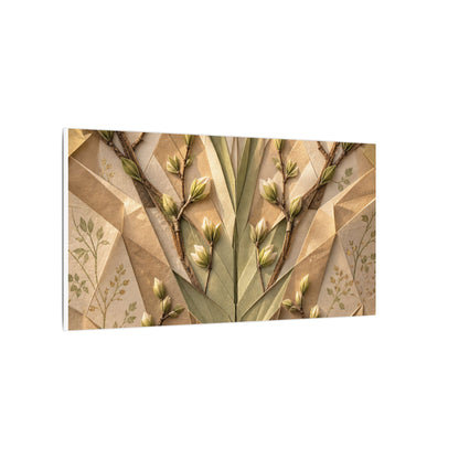Kanso Paper Fold Canvas Art - Japandi Japanese Pattern