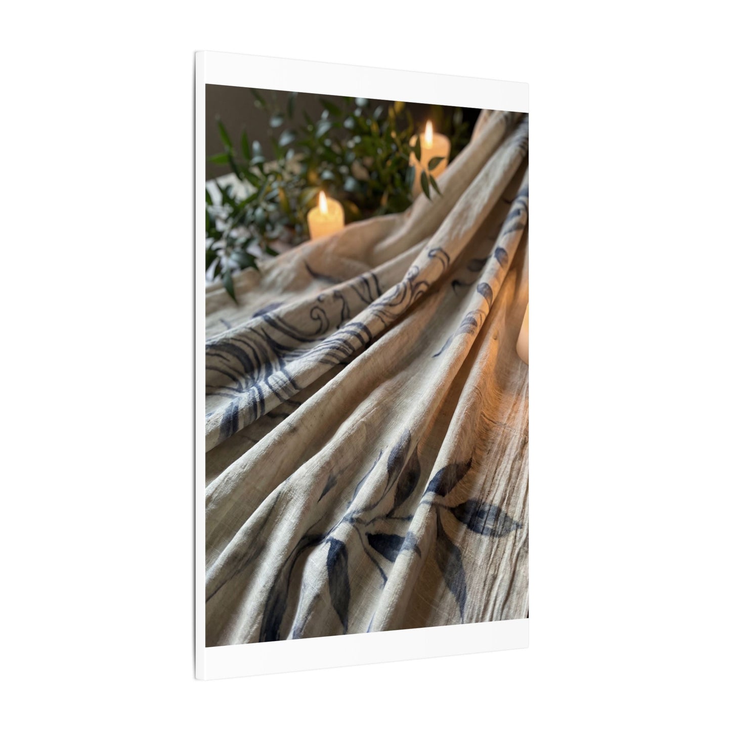 Fukinsei Silk Drape Canvas Art - Japandi Japanese Pattern