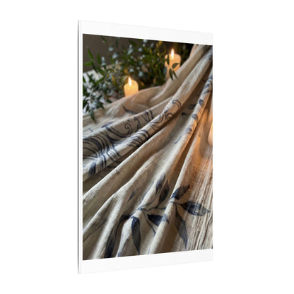Fukinsei Silk Drape Canvas Art - Japandi Japanese Pattern