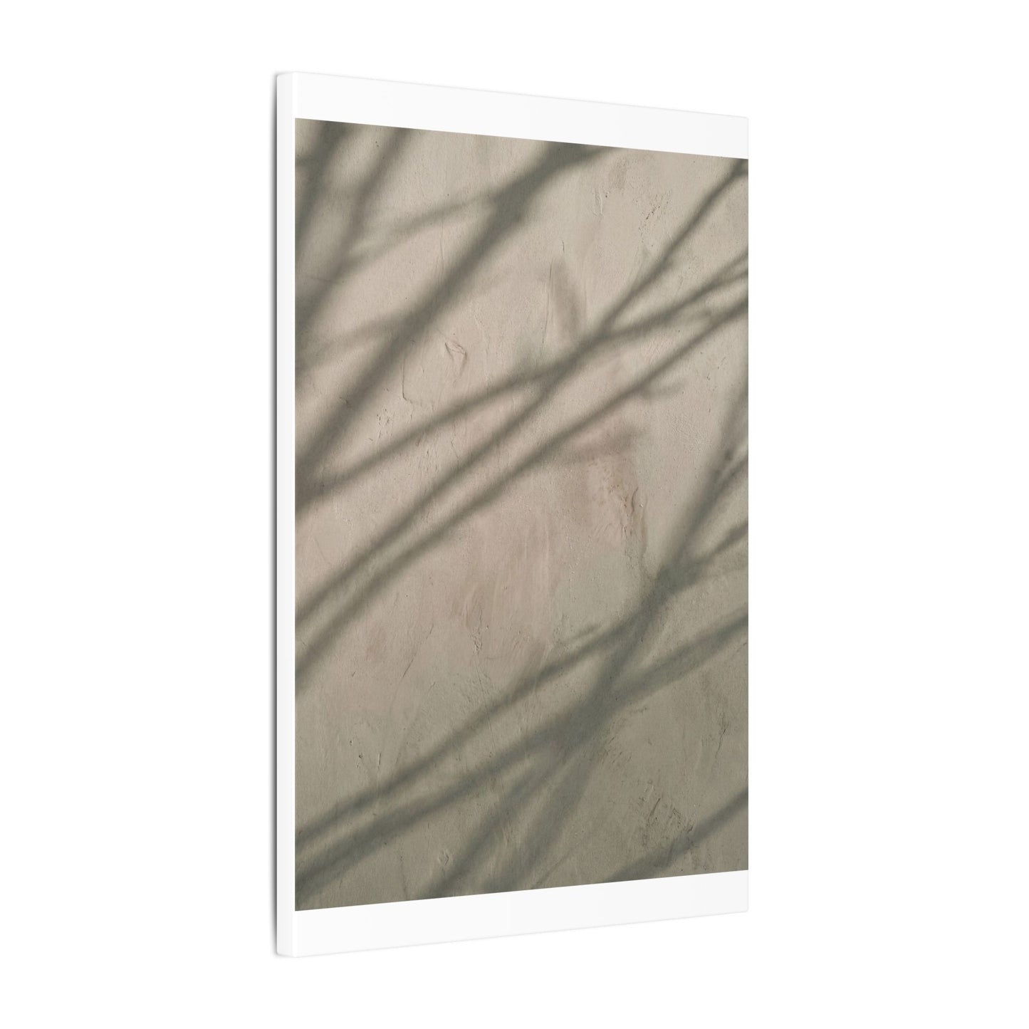 Shadow Play Japanese Pattern Canvas Art | Warm Japandi Art